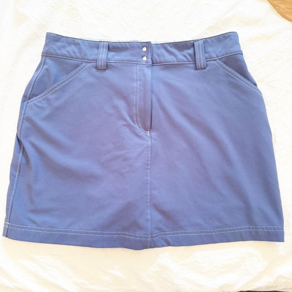 Tommy Armour Golf Skort Womens 8 Blue Dri-Logic Stretch Activewear performance